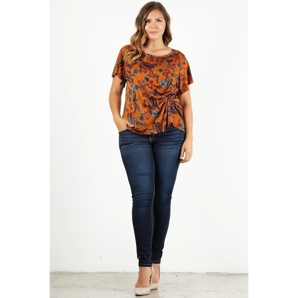 Mustard Paisley Blouse
